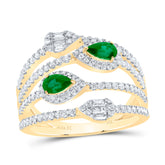 5/8CTW-DIA ANA M 1/2CTW-PS-EM NAT GEM RING